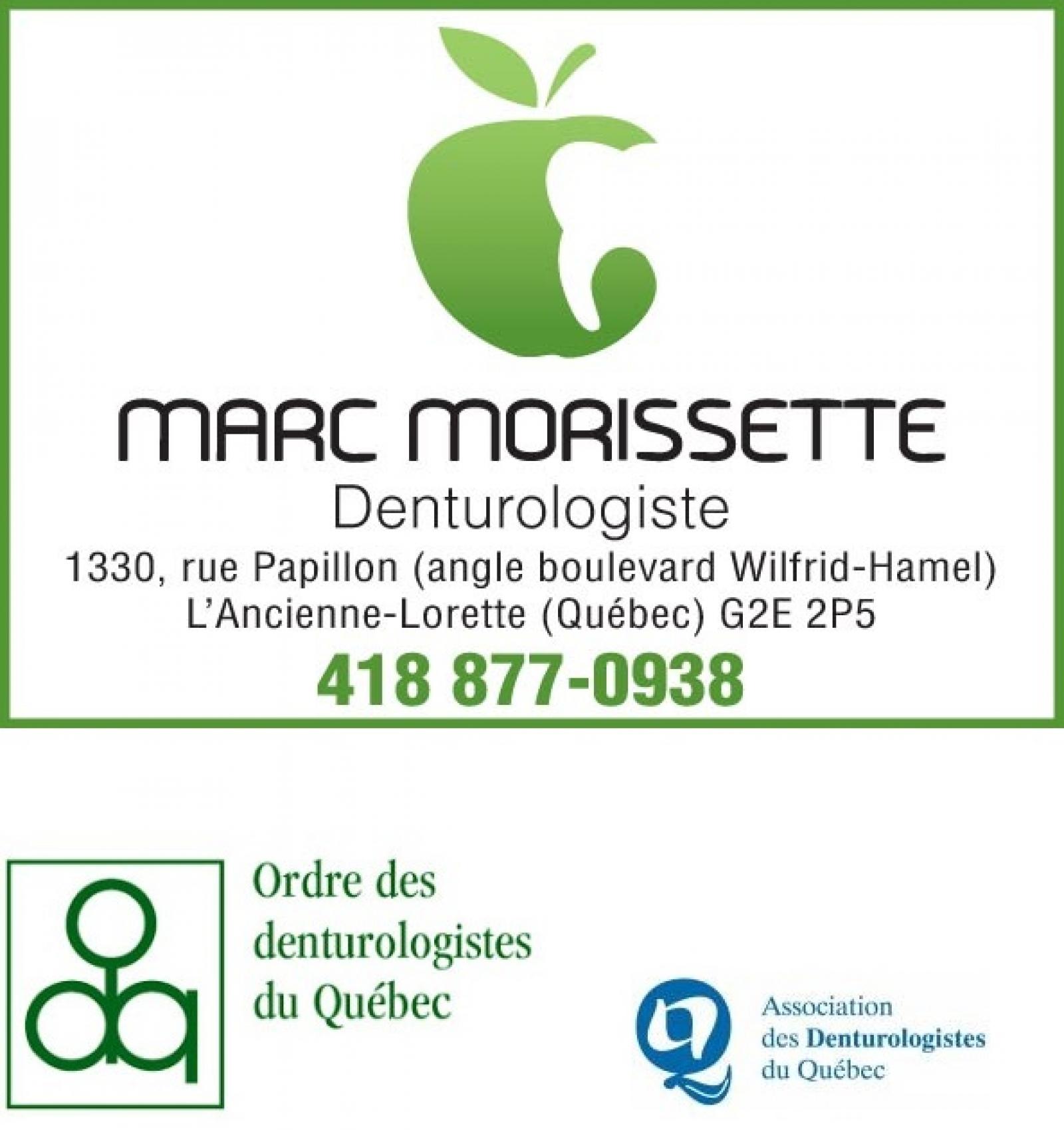 Marc Morisette Denturologiste Lévis & Québec. Logo